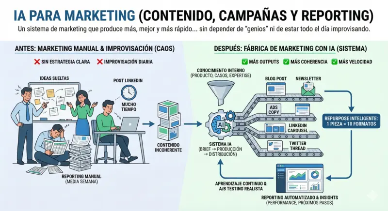 Ilustración de IA aplicada a marketing
